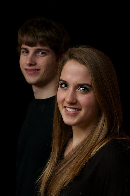 Siblings photographed at the Southview studio, 2012.