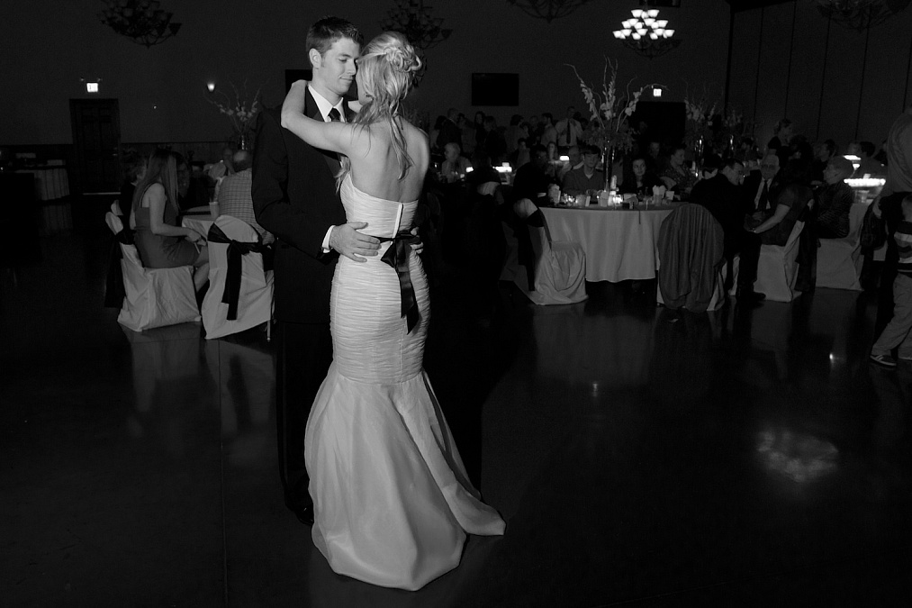 First dance at the wedding reception.